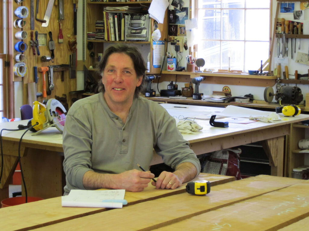 David Boynton, Vermont builder of fine wood furniture and custom cabinets.