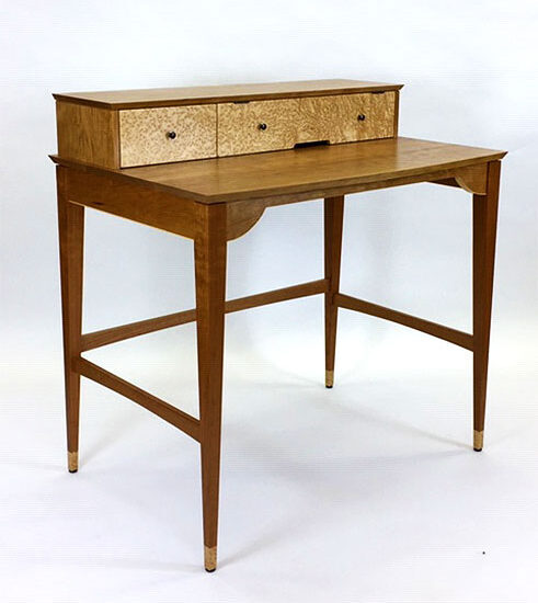 Custom wood standing desk