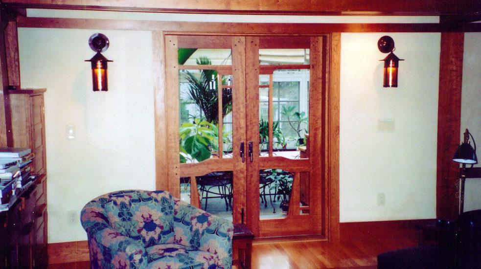 Arts & Craft interior doors in quarter-sawn cherry